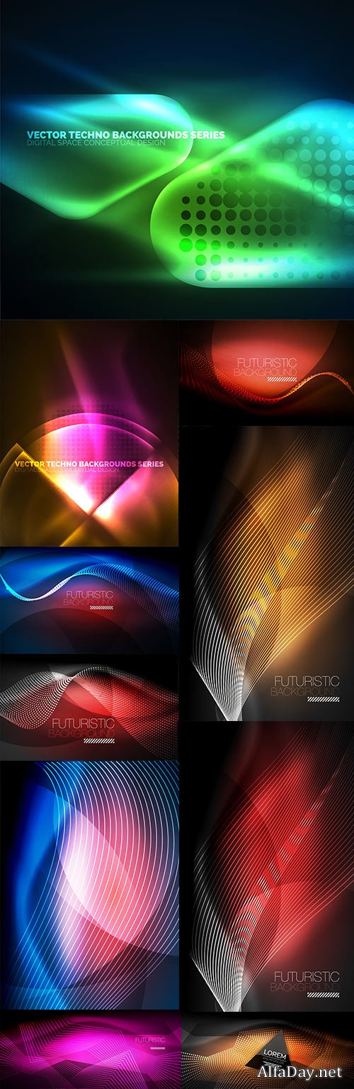 Modern abstract backgrounds decorative design 23