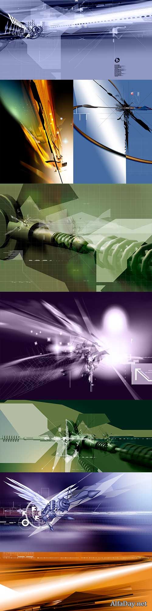 Multifokus abstract backgrounds PSD - 6