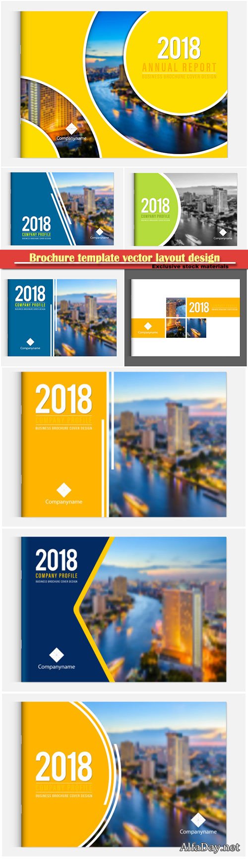 Brochure template vector layout design, corporate business annual report, magazine, flyer mockup # 158