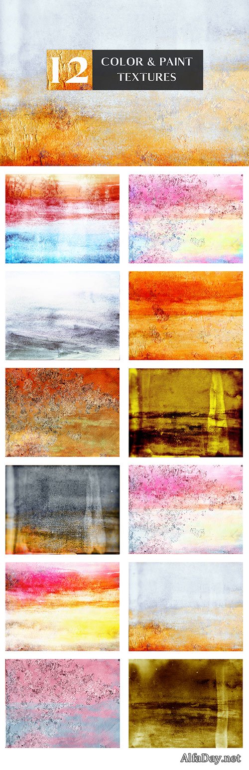 12 Color And Paint Textures