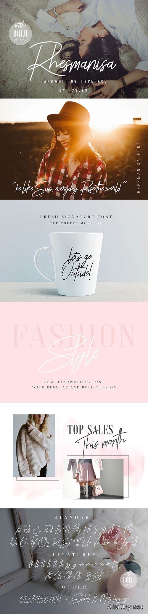 Rhesmanisa Signature Font Family