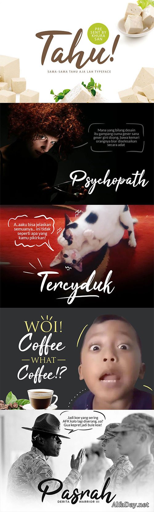 Tahu Script Font Tahu Script Font