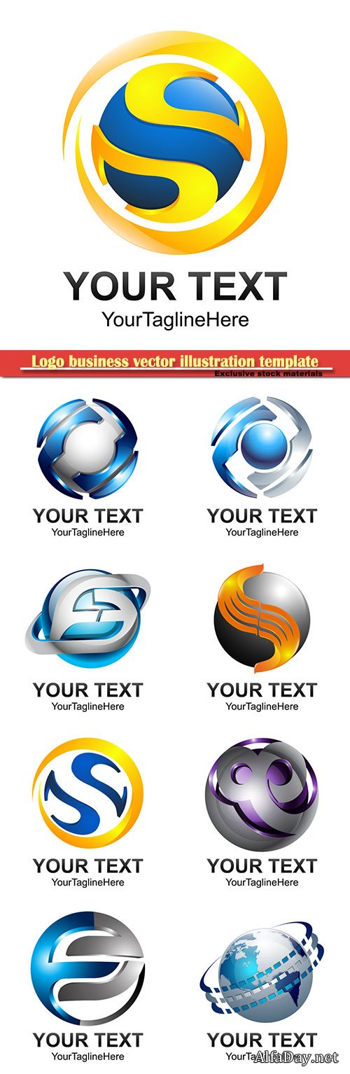 Logo business vector illustration template # 105