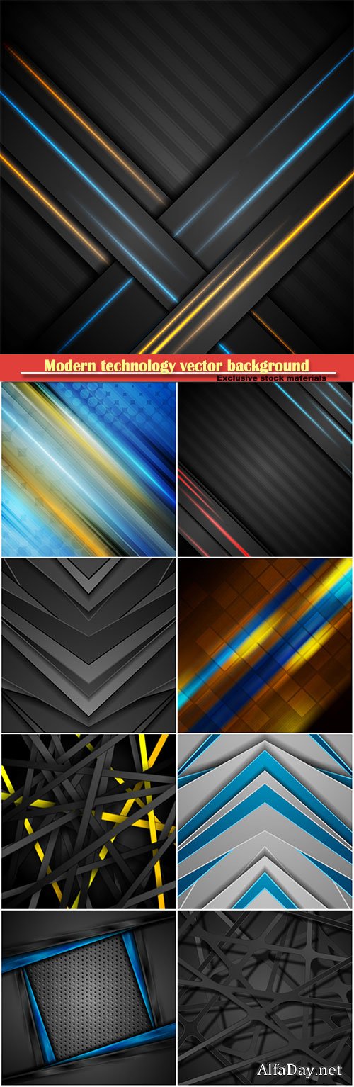 Abstract modern technology vector background