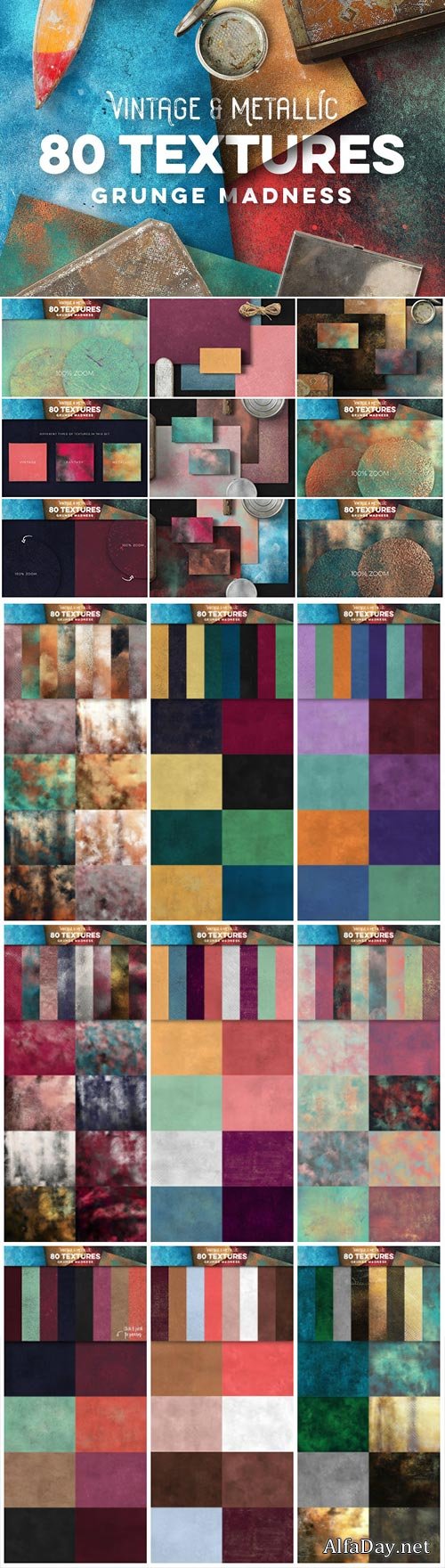 CM - 80 Vintage & Metallic Textures 2867456