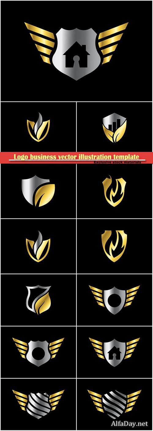 Logo business vector illustration template # 113