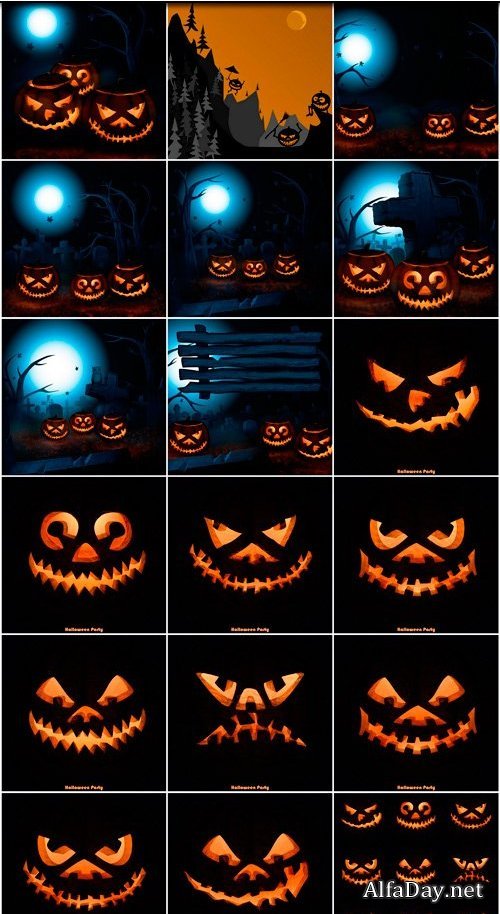 Halloween collection 56 - 18 EPS