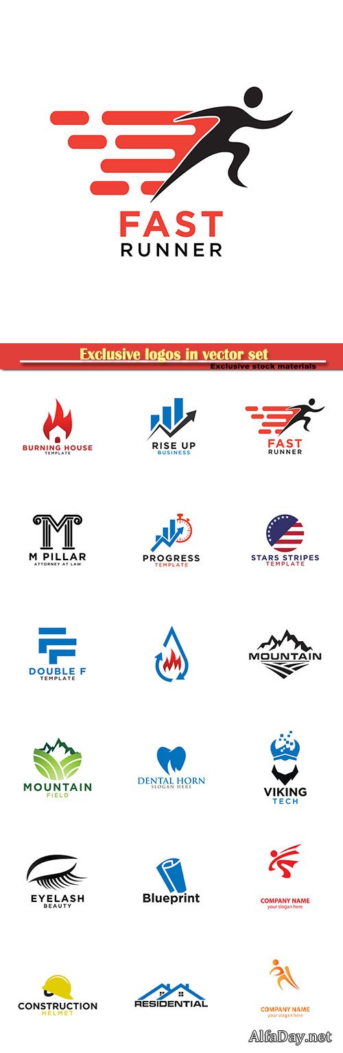 Logo business vector illustration template # 144