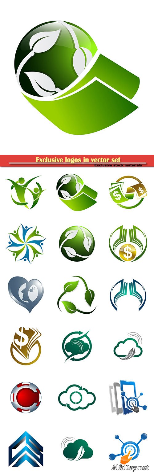 Logo business vector illustration template # 143