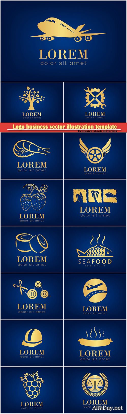 Logo business vector illustration template # 148