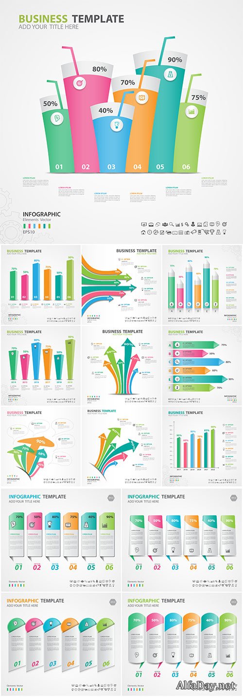 Infographics elements diagram vector illustration
