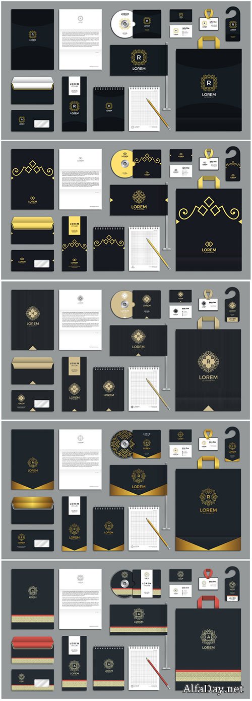 Corporate identity branding vector template