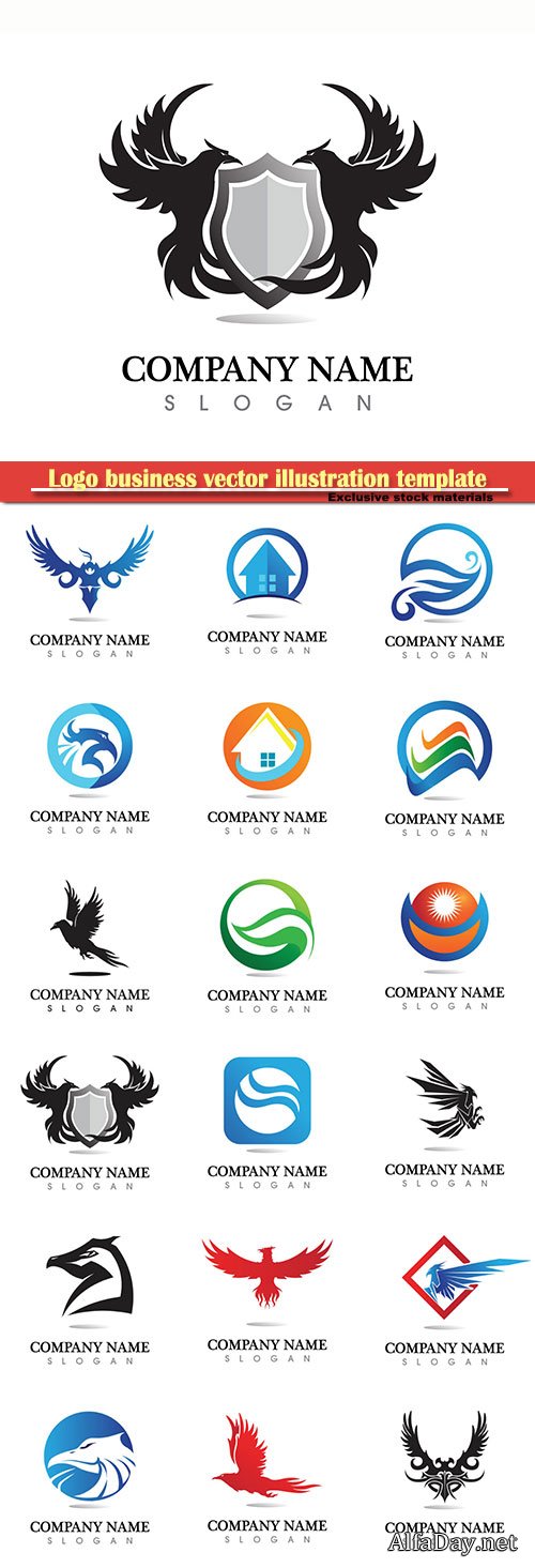 Logo business vector illustration template # 159