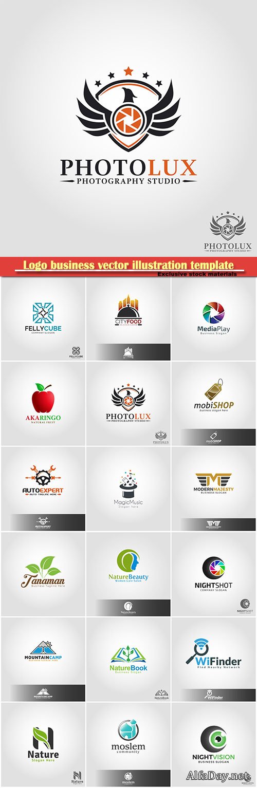 Logo business vector illustration template # 162