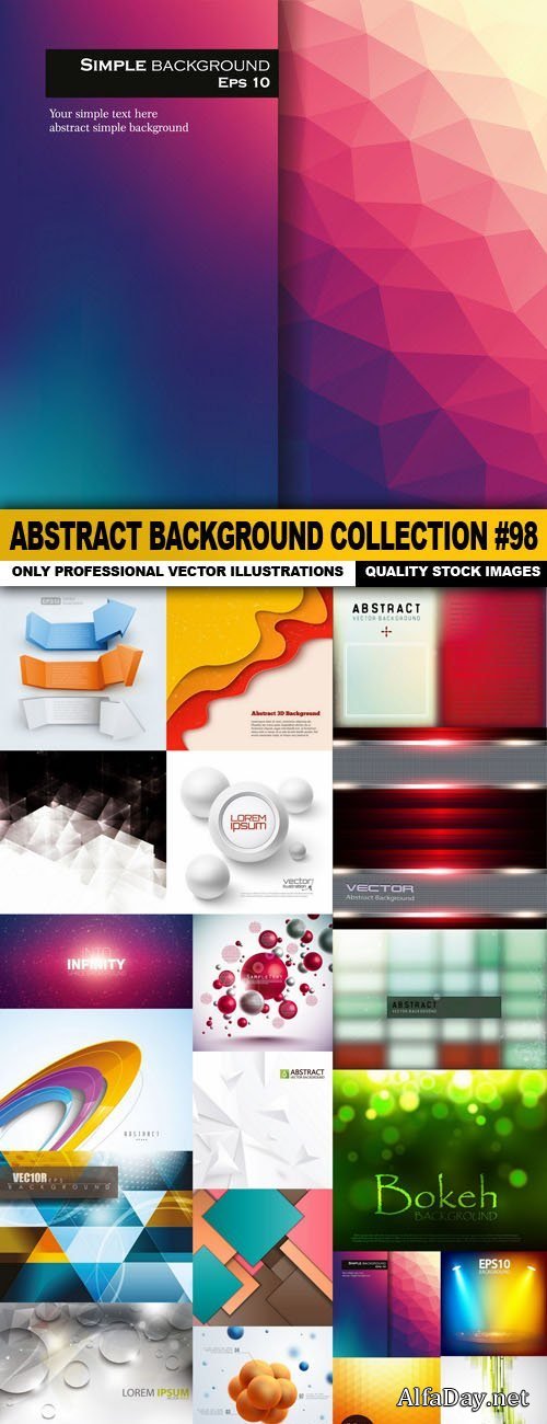 Abstract Background Collection #98 - 20 Vector