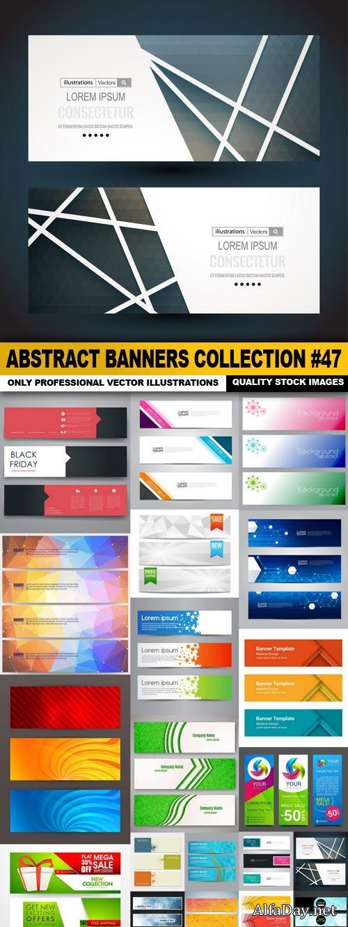 Abstract Banners Collection #47 - 20 Vectors