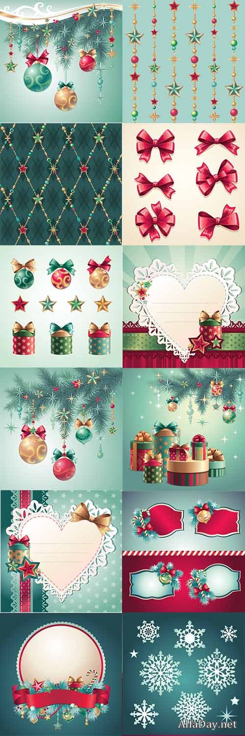 Vintage Christmas Design 25xEPS