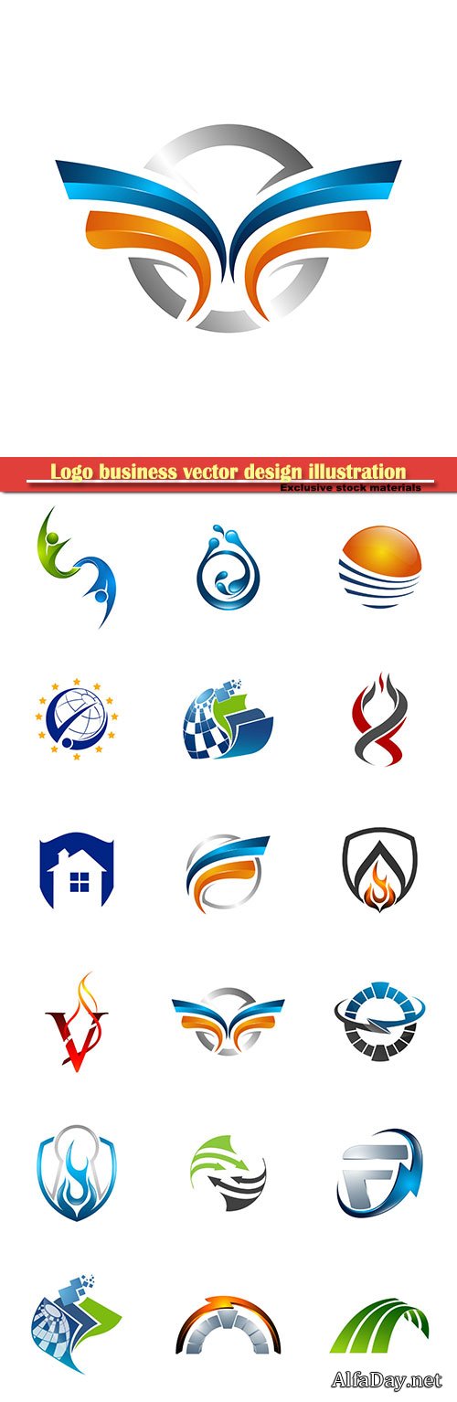 Logo business vector design illustration # 17