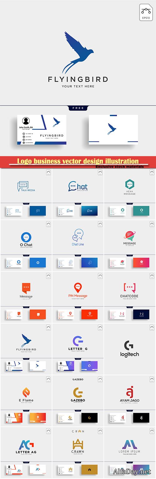 Logo business vector design illustration # 24