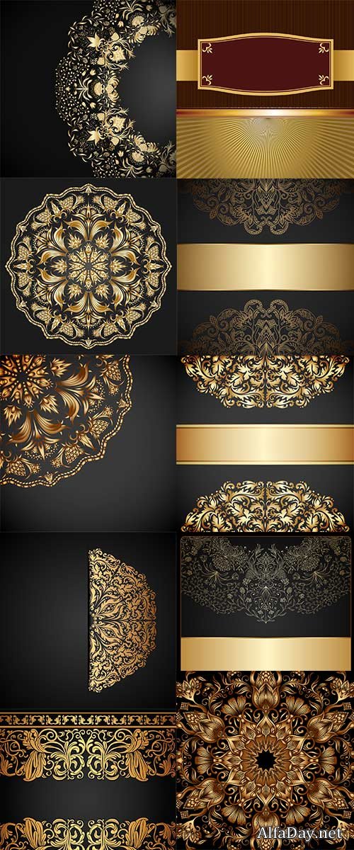 Vintage gold elements