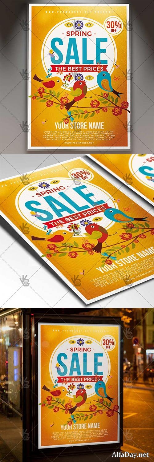 Spring Sale Event � Seasonal Flyer PSD Template