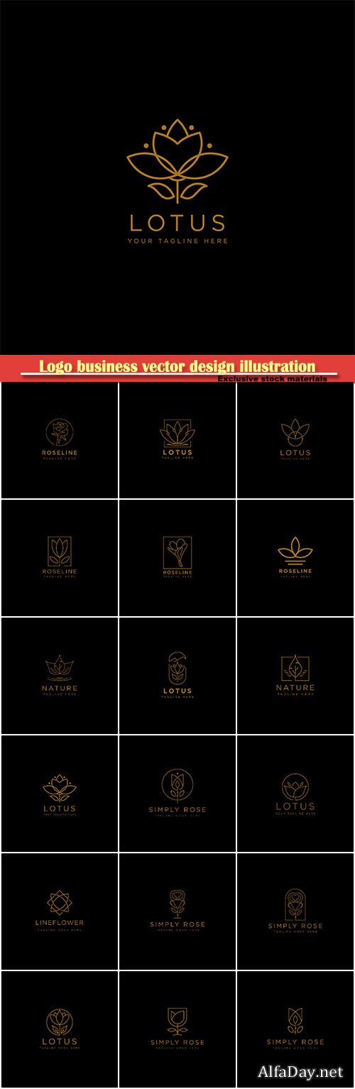 Logo business vector design illustration # 87