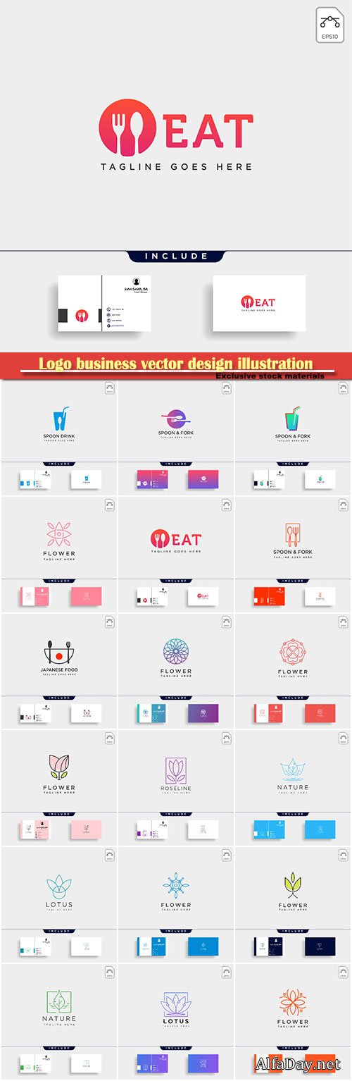 Logo business vector design illustration # 86