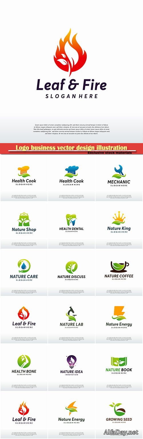 Logo business vector design illustration # 88