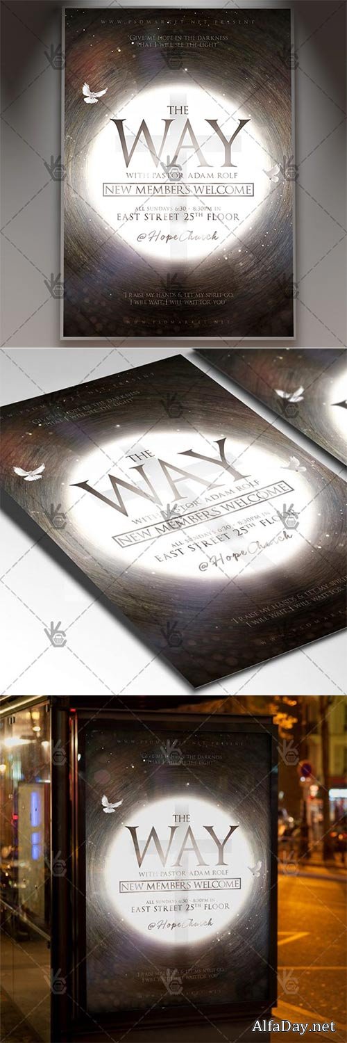 The Way Church Event � Church Flyer PSD Template