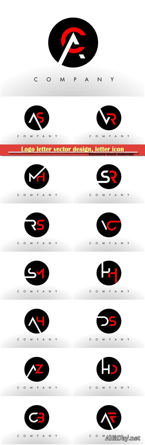 Logo letter vector design, letter icon # 14