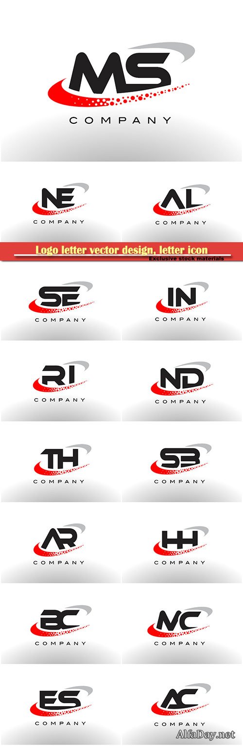 Logo letter vector design, letter icon # 12