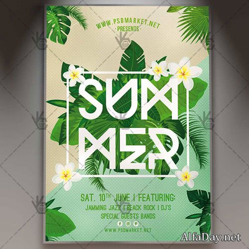 Summer Party Flyer � PSD Template