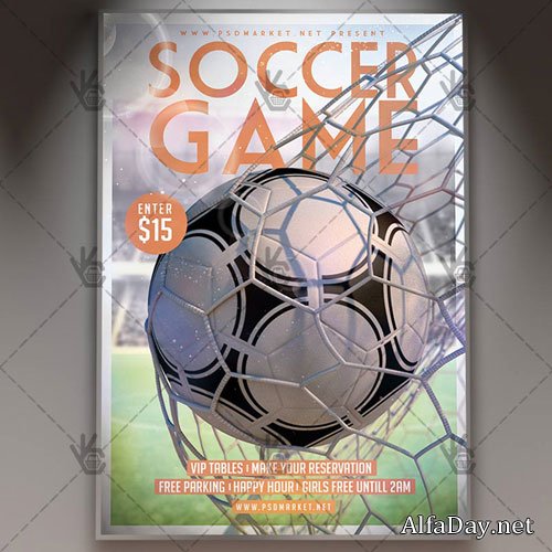 Soccer Flyer � PSD Template