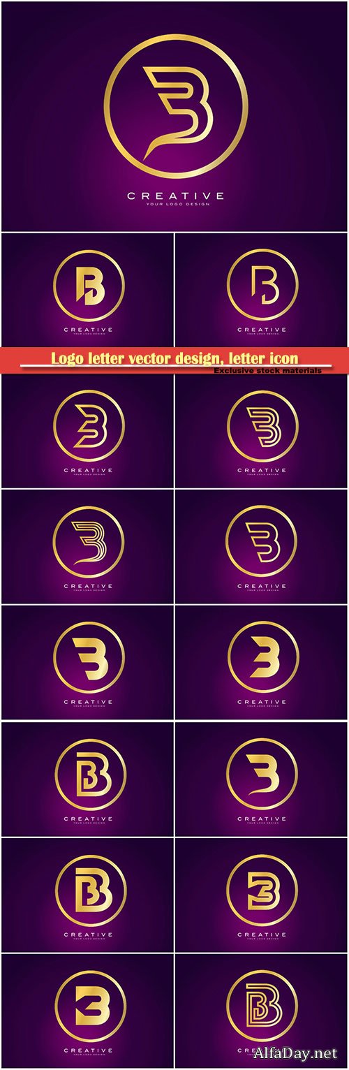 Logo letter vector design, letter icon # 23