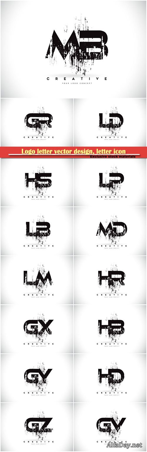 Logo letter vector design, letter icon # 22