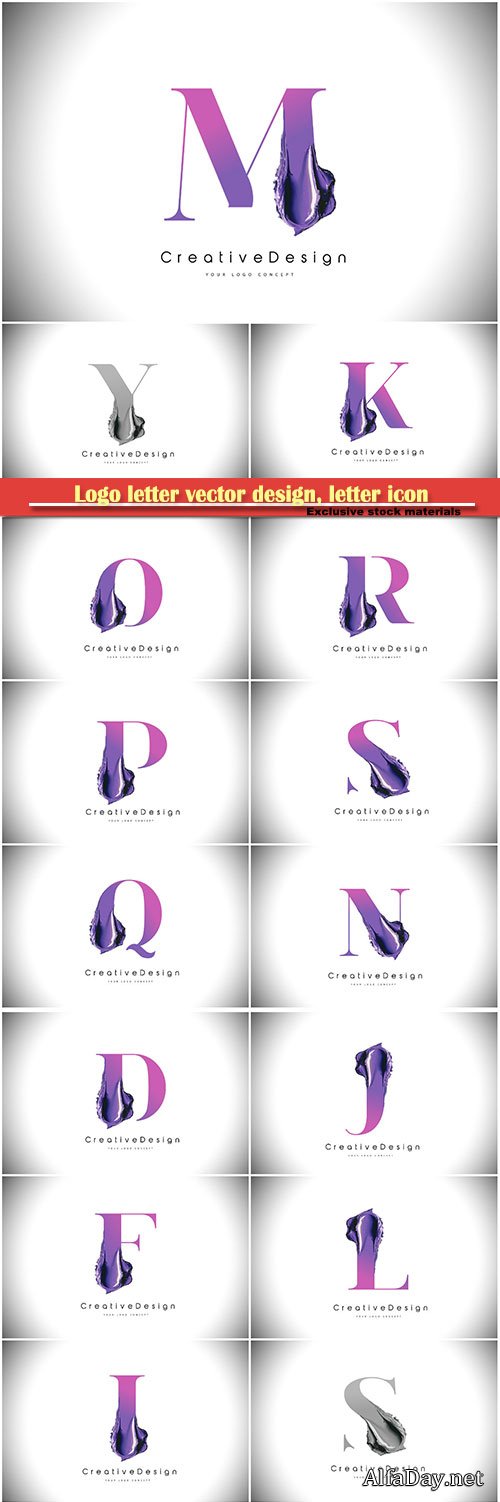 Logo letter vector design, letter icon # 28