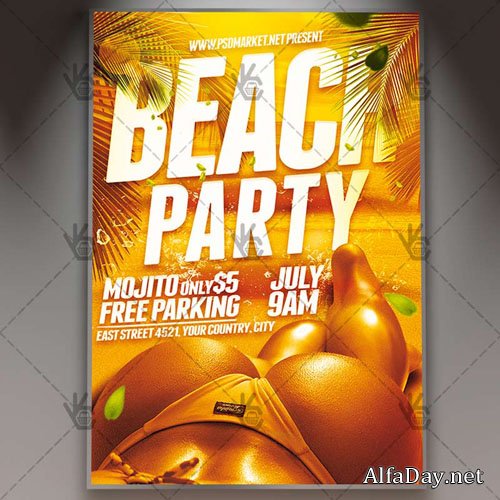 Beach Party Flyer � PSD Template