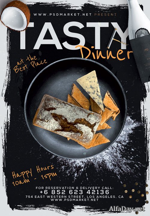 TASTY DINNER FLYER � PSD TEMPLATE