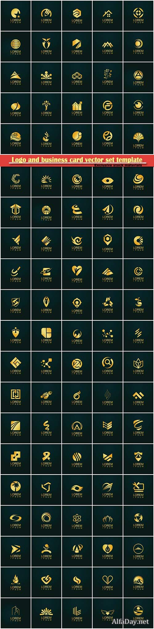 Logo and business card vector set template # 32