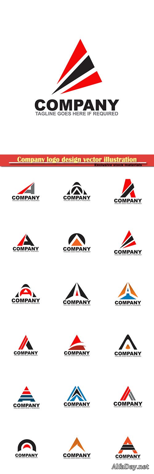Company logo design vector illustration