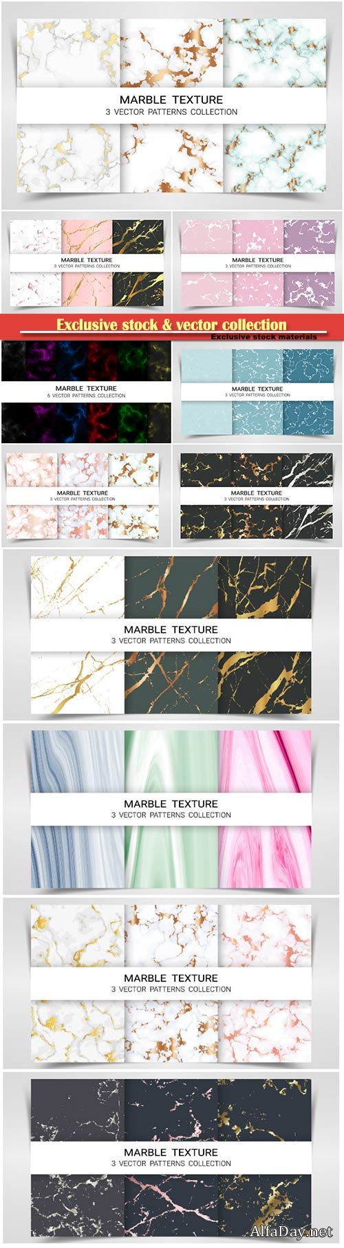 Marbles vector pattern