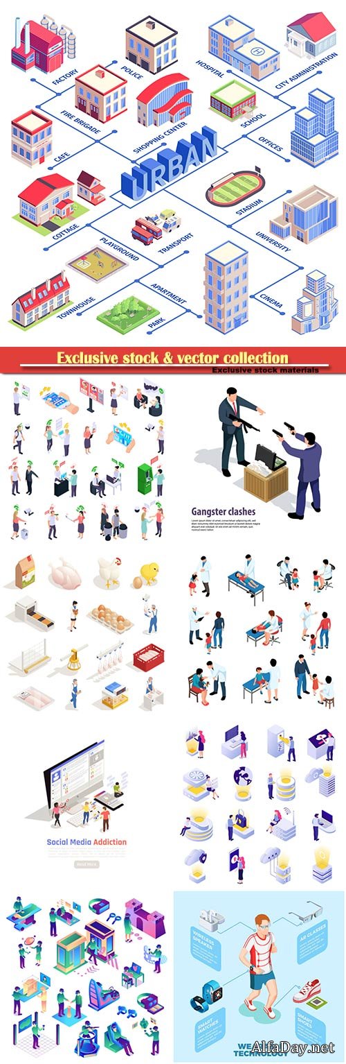 3d isometricvector concept # 5