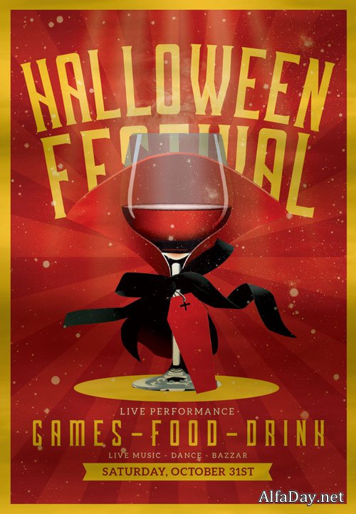 Halloween festival - Premium flyer psd template
