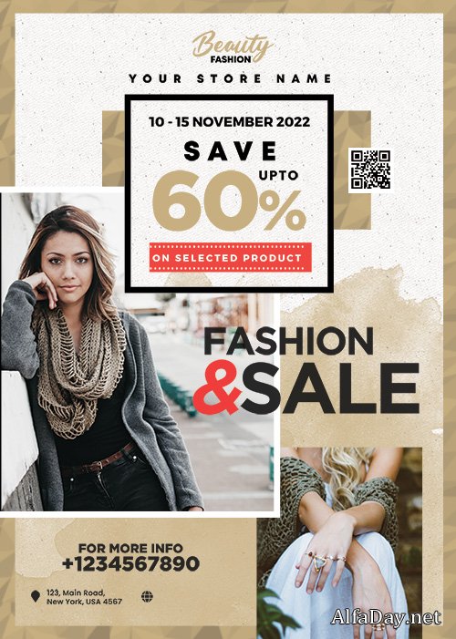 Modern Sale Flyer Template PSD
