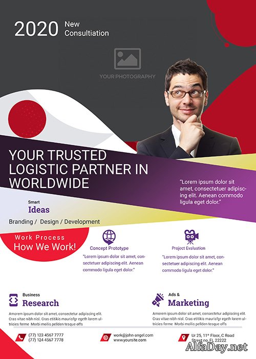 Corporate PSD Flyer Template