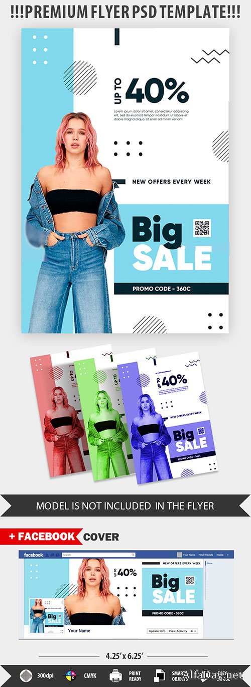Sale PSD Flyer Template