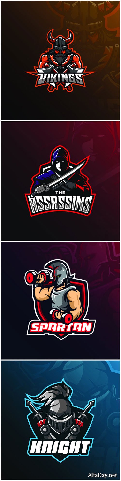 Mascot vector logo design with modern illustration concept style for badge, emblem and tshirt printing # 4