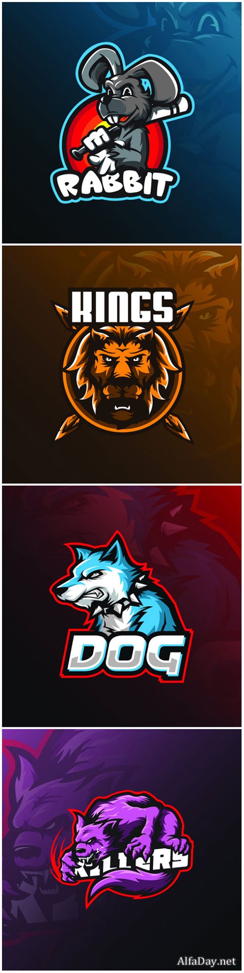 Mascot vector logo design with modern illustration concept style for badge, emblem and tshirt printing