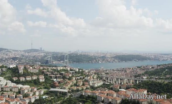  VIDEOHIVE - Bosphrus Bridge Aerial View - 24872917