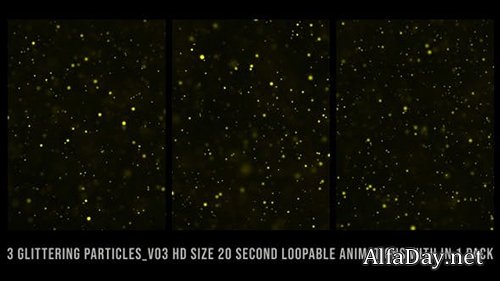 Videohive - Glittering Particles Gold Pack V03 - 24735445